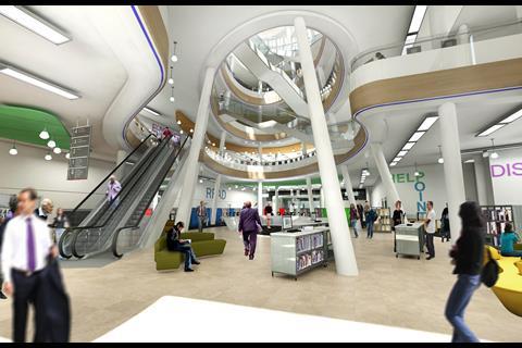 Liverpool’s Central Library - Entrance atrium